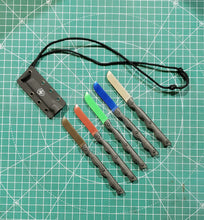Load image into Gallery viewer, Templar Knife Concept Edition - Choice of Neck Knife with Gunkoted Blade