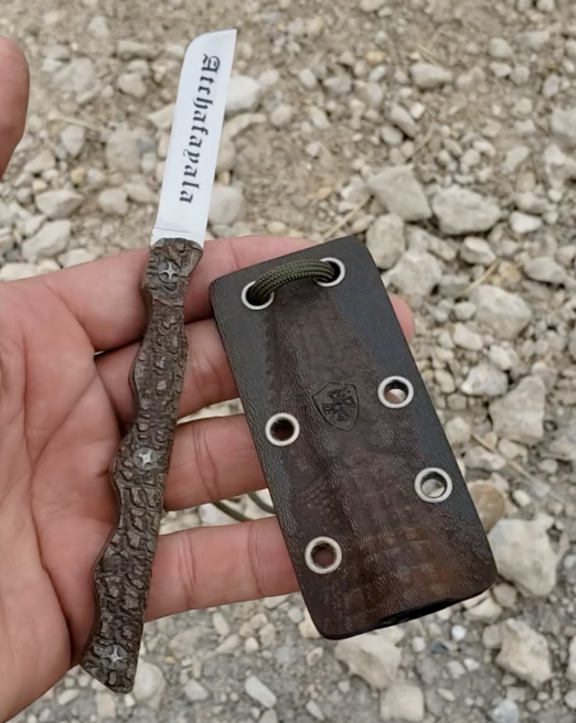 Templar Knife Concept Design Louisiana Theme Neck Knife TK Big