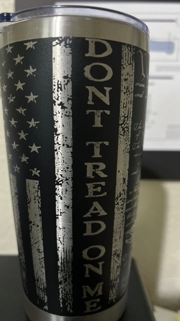 Templar Knife 20oz Don't Tread on Me Tumbler