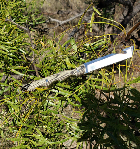 Templar Knife Concept Edition - Green Woodgrain handle