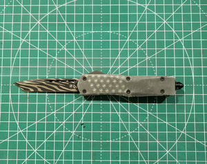 Z (RT) Large Gen I Frankenstein Part Fallen Part Raw TK with a Zebra Print Tanto Blade