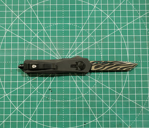 Z (RT) Large Gen I Frankenstein Part Fallen Part Raw TK with a Zebra Print Tanto Blade