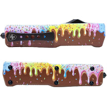 Load image into Gallery viewer, Templar Knife Concept Edition - Premium Small Weighted Chocolate and Icing Theme with a D2 Tanto Magenta Blade