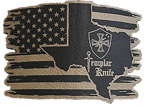 Templar Knife Texas Leather or Cork Patch Low Pro Caps