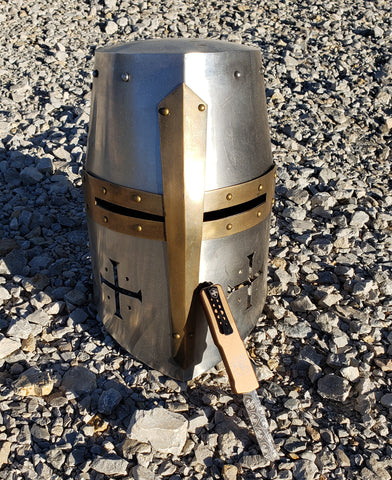 Premium Lightweight Small Anodized Bronze Handle with Powder D2 Tanto