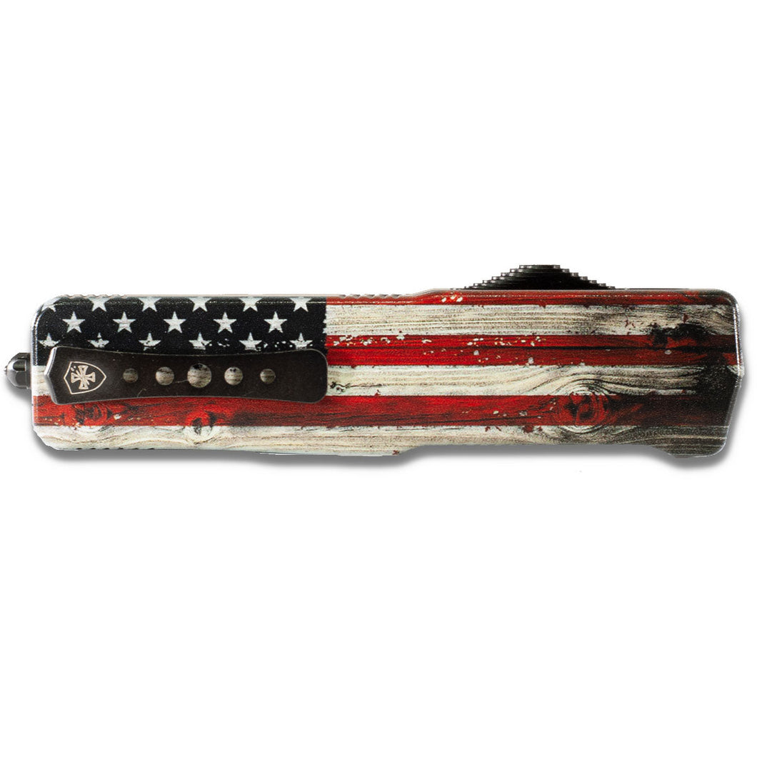 Templar Knife Premium Lightweight Wood US Flag