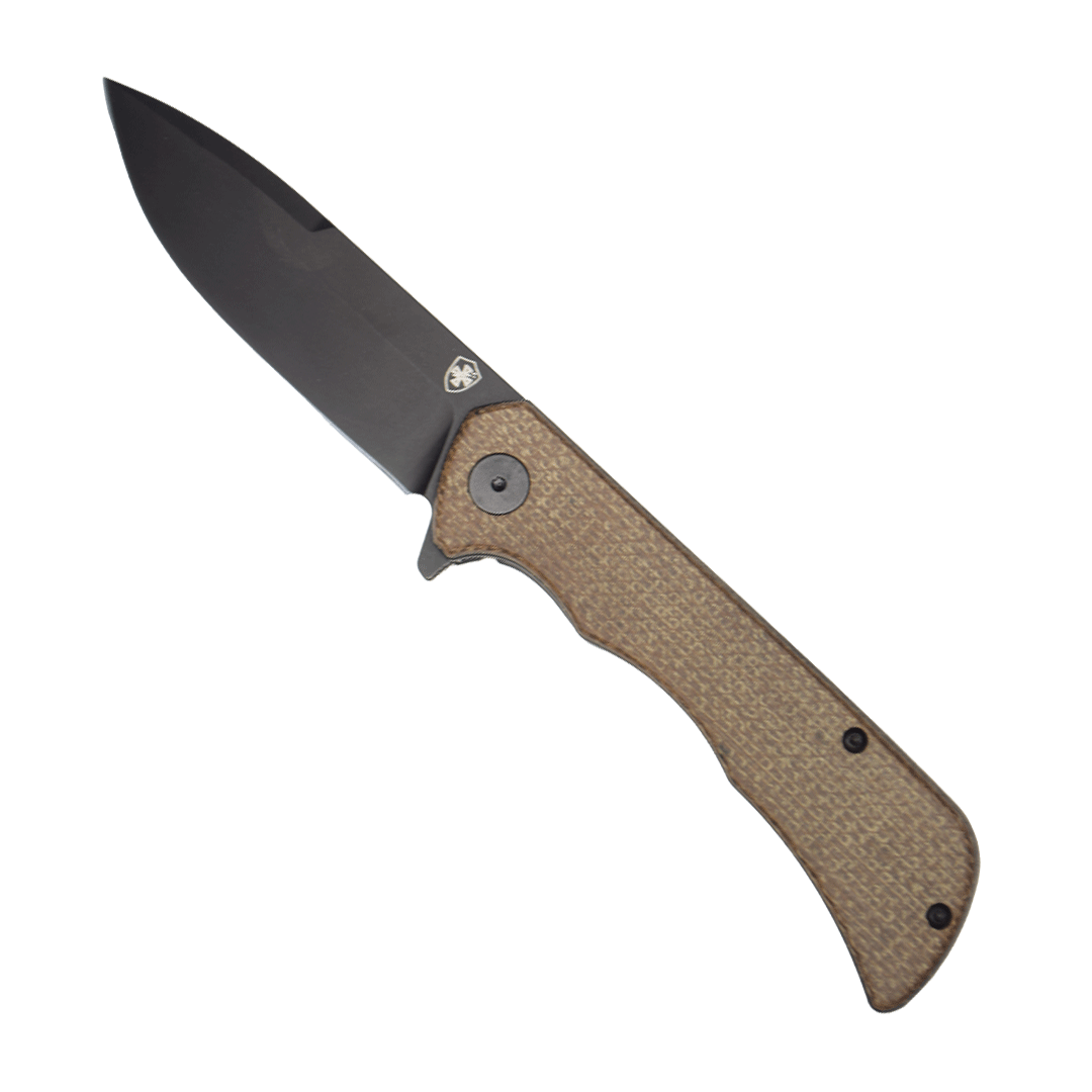 Templar Knife Paladin Linerlock Folder - Micarta Brown