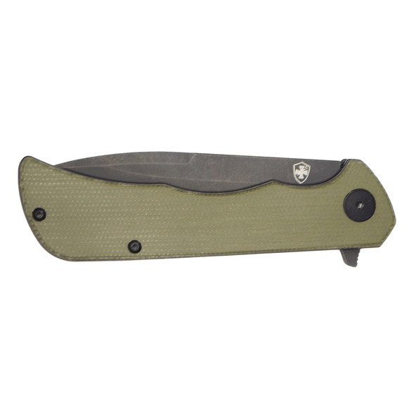 Templar Knife Paladin Linerlock Folder - Micarta Green
