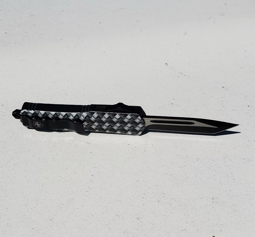 Templar Knife Concept Edition - Black & White Woven Pattern