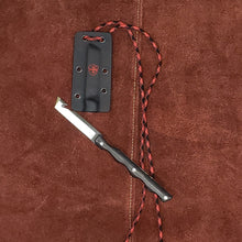 Load image into Gallery viewer, The Neck Knife D2 Steel and Canvas Micarta Handle