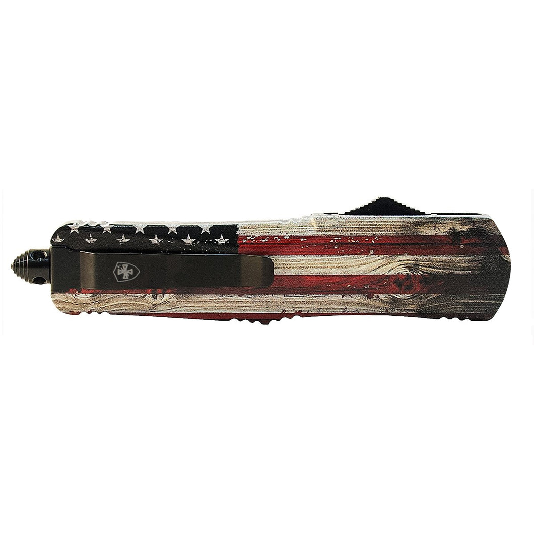 Gen II Large Wooden US Flag with the Upgrade D2 Steel